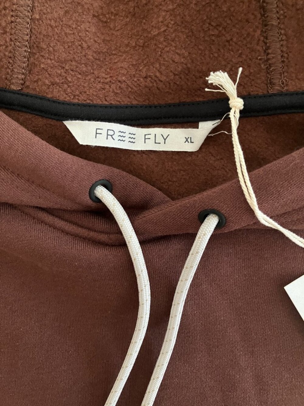 Free Fly Men's Bamboo Northcoast Fleece Pullover Hoodie Chestnut Size XL NWT